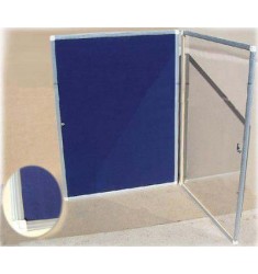 Доска пробковая (тканевая) с прозрачной дверцей и замком ДВ-11