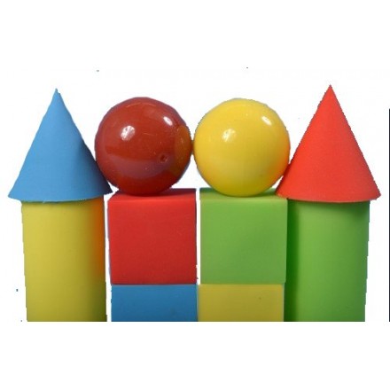 Набор геометрических фигур (12 предметов), Игрушка из ПВХ пластизоля
