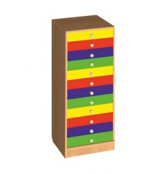 Шкаф для индивидуальных вещей ребенка (12 ящиков)