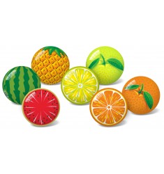Мяч "Фрукты", 11 см