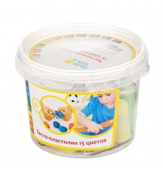 Набор для детской лепки "Тесто-пластилин 15 цветов"