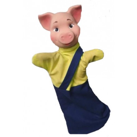 Кукла Бибабо Поросенок, Игрушка из ПВХ