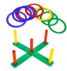 Напольная игра Кольцеброс со столбиками
