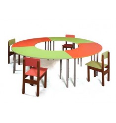 Стол модульный "Банан" регулируемый по высоте цветной