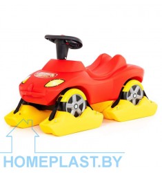 Снегоход каталка-автомобиль «Пожарная команда» со звуковым сигналом