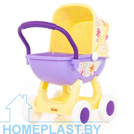 Коляска для кукол «Arina №2» 4-х колёсная (в пакете)