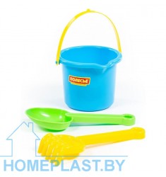 Набор №577: ведро малое с носиком №2, совок №7, грабельки №7
