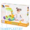 Каталка игровая с конструктором (13 элементов) в коробке (зелёная)