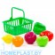 Набор продуктов №13 с корзинкой (7 элементов) (в пакете)