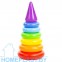 Пирамидка «Колечко-конус» (8 элементов), h280 мм