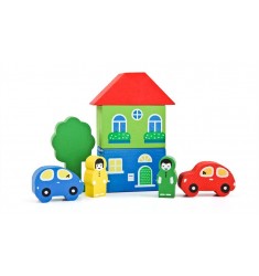 Желтый конструктор "Цветной городок"