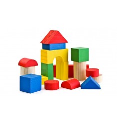 Конструктор (26 деталей) "Цветной"