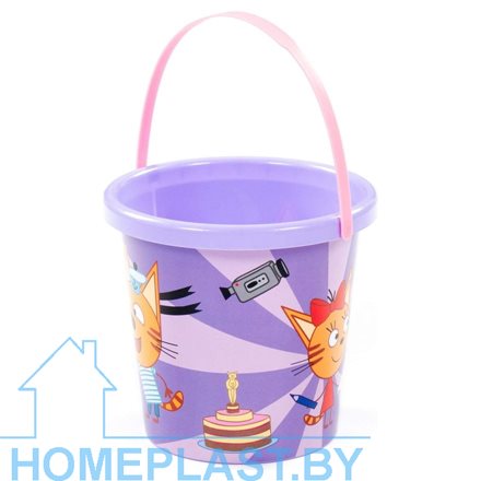 Ведро с наклейкой «Три Кота»