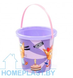 Ведро с наклейкой «Три Кота»