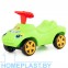 Каталка «Мой любимый автомобиль» со звуковым сигналом (зелёная) (в коробке)
