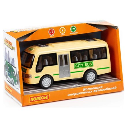 «Городской автобус», автомобиль инерционный (со светом и звуком) (в коробке)