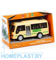 «Городской автобус», автомобиль инерционный (со светом и звуком) (в коробке)